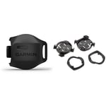 Garmin Bike Speed Sensor 2, Wireless Speed and Distance Sensor with ANT+ Connectivity and Bluetooth Low Energy Technology and Odometer Feature, Black & Quarter Turn Edge GPS Computer mount