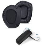 Replacement Ear Pads Cushions Compatible with Sennheiser HDR165 HDR175 RS165 RS175 Headset Headphones Earmuffs (Ear Pad+Headband)