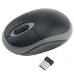 2.4g Wireless Mouse Mini Cordless Optical Mice Computer Black & Gray