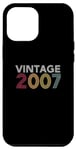 Coque pour iPhone 12 Pro Max Vintage 2007 Rétro Couleur Classique Original Anniversaire