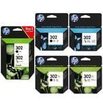 Genuine Hp 302 Combo / 302xl Black And Colour Ink Cartridges Choose Your Ink