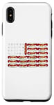 Coque pour iPhone XS Max Hot Dog Drapeau américain 4 juillet patriotique été barbecue drôle