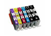 6 Ink Cartridges For Canon Pixma TS6250 TS6251 TS6350 NonOEM PGI580XXL CLI581XXL