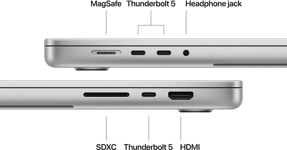 MacBook Pro 16-tum, M4 Pro 14-core, grafik 20-core, 48GB, 1TB SSD, Nanotextur, Silver