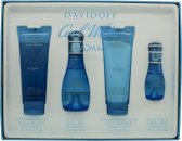 Davidoff Cool Water Woman Gift Set 50ml EDT + 75ml Body Lotion + 75ml Shower Gel + 15ml EDT
