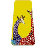 Yoga Mat - Color giraffe - Extra Thick Non Slip Exercise & Fitness Mat for All Types of Yoga,Pilates & Floor Workouts