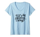 It's Cleaning Day Cleanse Cleaner Clean V-Neck T-Shirt