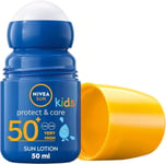 NIVEA Sun Kids Protect & Care SPF 50+ Roll On (50ml), 50 ml (Pack of 1) 
