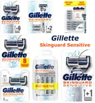 Gillette Skinguard Sensitive Razor For Men And Blade Refills