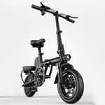 PARTAS Sightseeing/Commuting Tool - Folding Electric Bike Aluminum Alloy With Removable 48V Lithium-Ion Battery Support Mobile Phone Charging Portable 400W Hub Motor Electric Bicycle