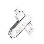 64GB USB C Memory Stick, KROCEUS 2 in 1 USB C Flash Drive USB 3.0 Type C USB Stick Dual OTG Thumb Pen Drive,for Android Smartphone,Tablet,PC External Storage