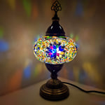 (20 Variations) World Home Living CE Approved Handmade Bronze Turkish Moroccan Arabian Eastern Bohemian Tiffany Style Bedside Glass Mosaic Beautiful Table Desk Lamp Lamps Light (8)