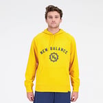 New Balance Men's Sport Seasonal French Terry Hoodie Sweater, Varsity Gold, XL UK