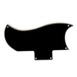 Black 3ply Lefty Half Face Pickguard for Gibson SG SG 1971-2018 or 1961 Reissue