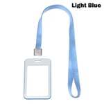 Badge Case Id Card Holder Protective Shell Light Blue