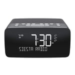 Pure Siesta Charge DAB/DAB+/FM Bluetooth Clock Radio with Wireless Charging Pad in Graphite