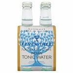 Fever Tree Naturallly Light Indian Tonic Water (4x200ml) - Pack of 2