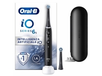 Oral-B iO 6, Voksen, Vibrerende tannbørste, Daglig stell, Grundig rens, Gum omsorg, Sensitiv / Myk, Whitening, Sort, 2 min, Sort