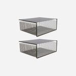 House Doctor Fari metallkorg 30x35 cm 2-pack Svart
