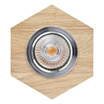 Homemania Lampe de Plafond Down - Plafonnier - Montage Mural - Bois, Métal, Bois 1 X 9,5 X 11