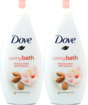 Dove Cream Bath Almond Caring 500ml X 2