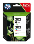 Genuine HP 303 Black and Colour Ink Cartridge For ENVY Photo 6234 7832 Printer