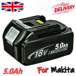 5.0Ah BL1830 Li-Ion Battery For Makita BL1860B BL1850 BL1815 LXT400 18V Tool UK