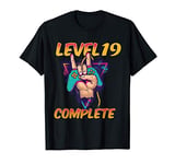 Level 19 Complete Design for gaming birthday kid T-Shirt