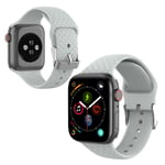 Apple Watch Series 5 44mm 3D rhinestone silicone watch band - Grey