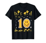10th birthday gifts shirt This Girl Is Now 10 Double Digits T-Shirt