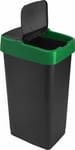 Plastic Swing Bin Recycle Bins Refuse Bin 60L Waste Paper Office Kitchen Green