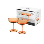 Villeroy & Boch - Like Apricot champagne coupe/dessert bowl set of 2 pces, coloured glass orange, capacity 100 ml