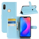 Xiaomi Redmi Note 6Pro PU Wallet Case Light Blue