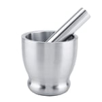 Mortar Pestle, Stainless Steel Mortar Pestle Grinder Beans Garlic Spices Foodstuffs Kitchen Tool for Herbs Spices Coffee Beans
