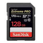 SanDisk Extreme Pro Minneskort SDXC 128GB 170MB/s UHS-I V30 4K
