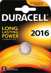 Duracell 2016, 3V Lithium DL2016 / CR2016 / KCR2016 / ECR2016 Battery