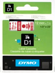 Dymo Labelmanager 280 Series Dymo D1 Tape Rød på Hvit 12mm (7m) S0720550 Y117375 (Kan sendes i brev) 50304810