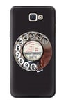Retro Rotary Phone Dial On Case Cover For Samsung Galaxy J5 Prime