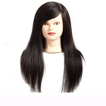 SXFYMWY Tête d'entraînement tête de Coiffure Marron cosmétologie Mannequin Mannequin tête de poupée Perruque Cheveux pour tressage stying