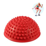 Half Round Pvc Massage Ball Yoga Balls Fitness Exercise Gym Red