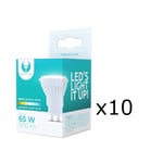 LED-Lampa, GU10, 10W, 230V, 4500K, Keramisk, 10-pack, Vit neutral