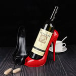 High Heel Shoe Wine Bottle Holder Storage Rack Home Decor Black
