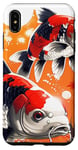 iPhone XS Max three koi fishes lucky japanese carp asian goldfish cool art Case