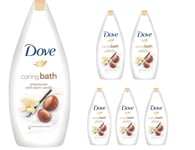Dove Purely Pampering Shea Butter Caring Cream Bath 500ml x 6