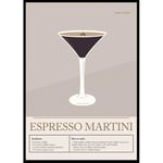 Gallerix Poster Espresso Martini Cocktail 50x70 5142-50x70