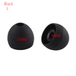 10 Pairs 4mm In-ear Earphone Ear Tips Earbuds Replacement Black L