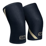 SBD Apparel Knee Sleeve - knästöd för styrkelyft 3XS Midnight/Khaki