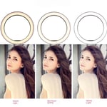 3 Color Temperature LED Ring Light Curved Surface Mobile Phone Holder  Selfie