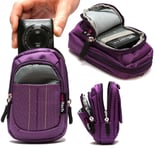 Navitech Purple Camera Case For Sony ILCE6000B Compact System Camera