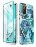 i-Blason Cosmo Case for Samsung Galaxy S20 FE 5G (2020 Release), Slim Stylish Protective Bumper Case with Built-in Screen Protector (Ocean) - 6.5 inches